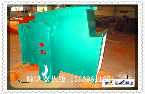 永磁管道除鐵器，中國永磁管道除鐵器 _遠(yuǎn)力廣東管道式粉料永磁除鐵器12000高斯_可定制工作原理_安裝示意圖
