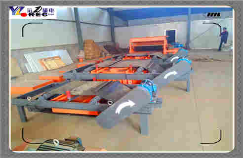 電磁自卸式除鐵器，河北電磁自卸式除鐵器懸掛式_河北電磁自卸式除鐵器懸掛式廠家配件_型號(hào)及工作視頻 