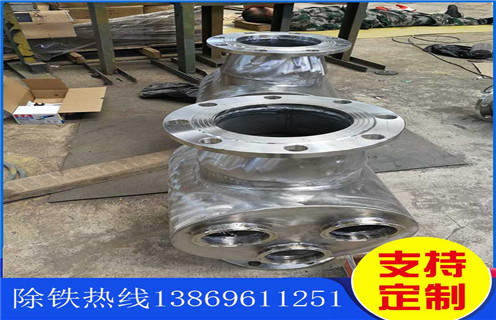 不銹鋼管道除鐵器，吉林不銹鋼管道除鐵器_吉林不銹鋼管道除鐵器廠家應(yīng)用安裝示意圖型12000高斯_可定制工作原理